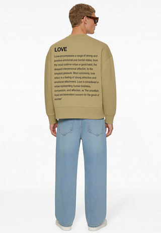 Sweatshirt Boxy "Love Definition"