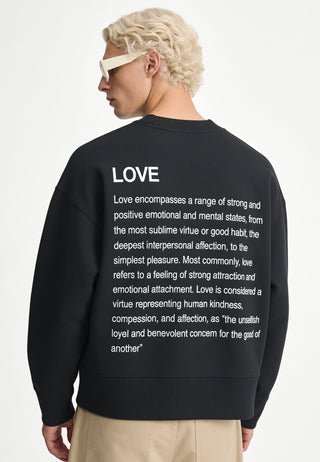 Sweatshirt Boxy "Love Definition"