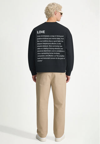 Sweatshirt Boxy "Love Definition"