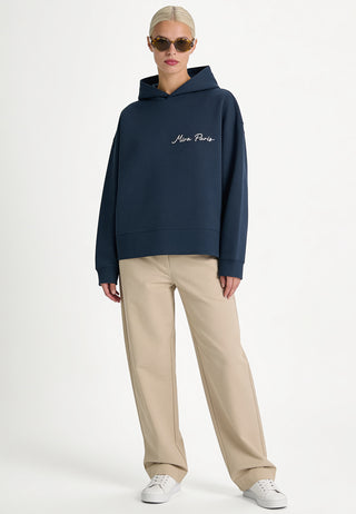 Hoodie Boxy Brodé "Love"