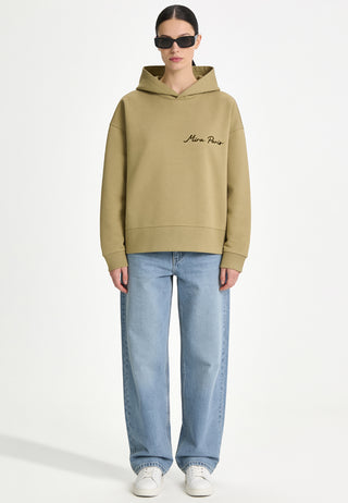 Hoodie Boxy Brodé "Love"