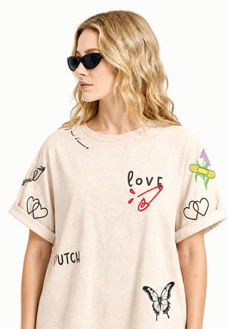 T-shirt Oversize "Tattoo Sweet"