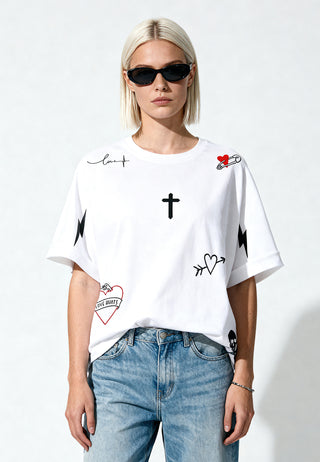 T-shirt Oversize "Tattoo Mi Amor"