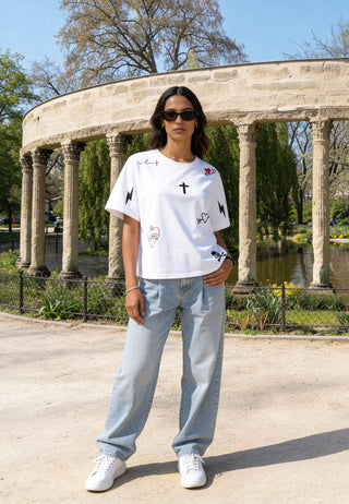 T-shirt Oversize "Tattoo Mi Amor"