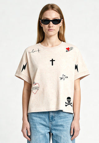 T-shirt Oversize "Tattoo Mi Amor"