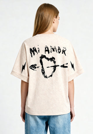 T-shirt Oversize "Tattoo Mi Amor"