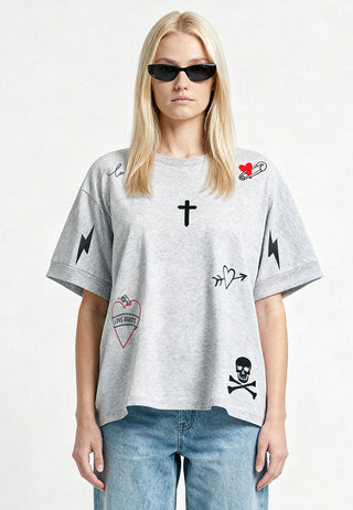 T-shirt Oversize "Tattoo Mi Amor"