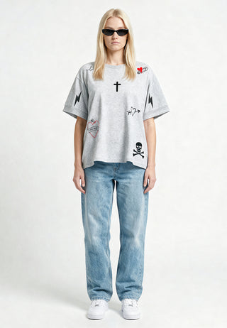 T-shirt Oversize "Tattoo Mi Amor"