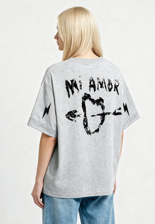 T-shirt Oversize "Tattoo Mi Amor"