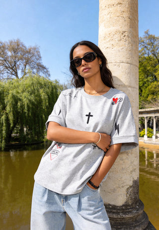 T-shirt Oversize "Tattoo Mi Amor"