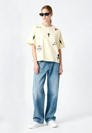 T-shirt Oversize "Tattoo Mi Amor"