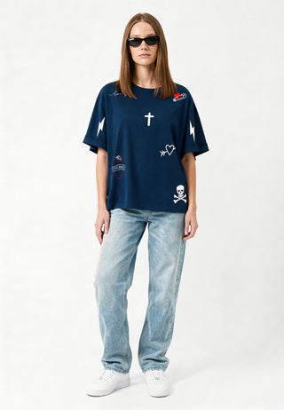 T-shirt Oversize "Tattoo Mi Amor"