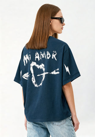 T-shirt Oversize "Tattoo Mi Amor"