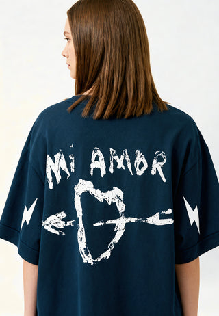 T-shirt Oversize "Tattoo Mi Amor"
