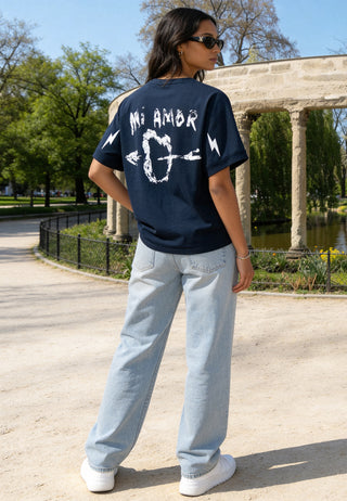 T-shirt Oversize "Tattoo Mi Amor"