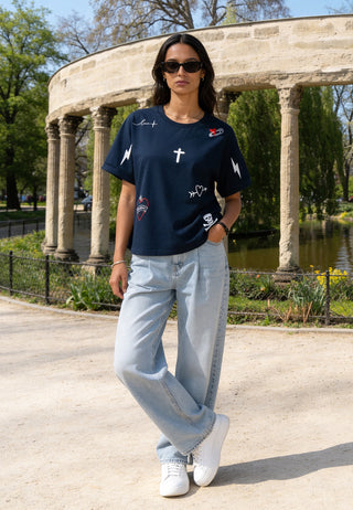 T-shirt Oversize "Tattoo Mi Amor"