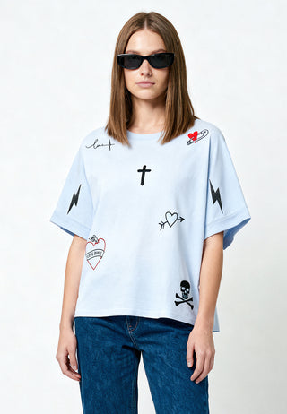 T-shirt Oversize "Tattoo Mi Amor"