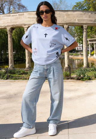 T-shirt Oversize "Tattoo Mi Amor"