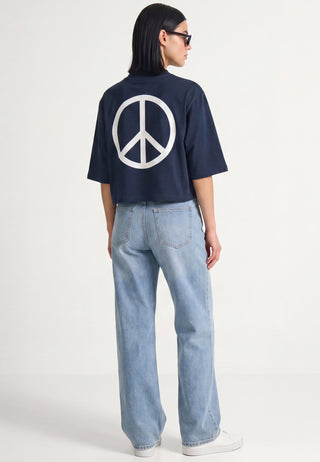 T-shirt Cropped "Take Care"