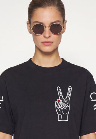 T-shirt Cropped "Take Care"