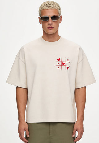 T-shirt Boxy Brodé "Love Wins"