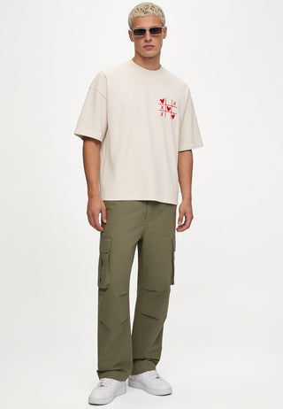 T-shirt Boxy Brodé "Love Wins"