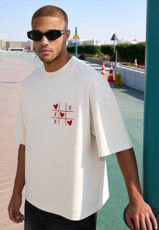 T-shirt Boxy Brodé "Love Wins"