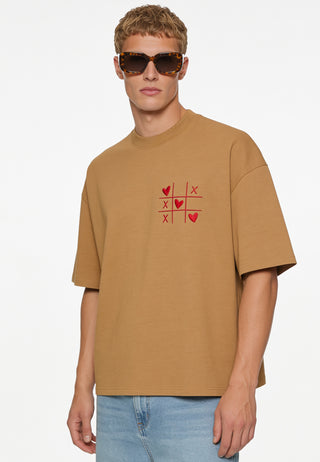 T-shirt Boxy Brodé "Love Wins"