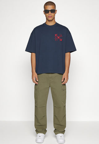 T-shirt Boxy Brodé "Love Wins"
