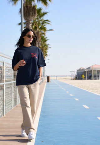 T-shirt Boxy Brodé "Love Wins"