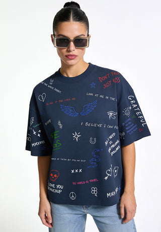 T-shirt Boxy "Back To School"