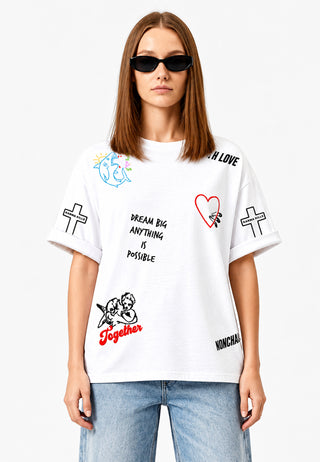 T-shirt Oversize "Tattoo Be Kind"