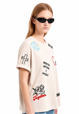 T-shirt Oversize "Tattoo Be Kind"