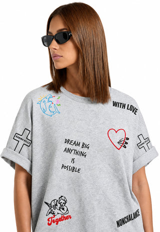 T-shirt Oversize "Tattoo Be Kind"