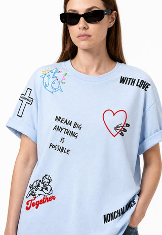 T-shirt Oversize "Tattoo Be Kind"