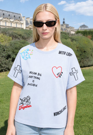 T-shirt Oversize "Tattoo Be Kind"