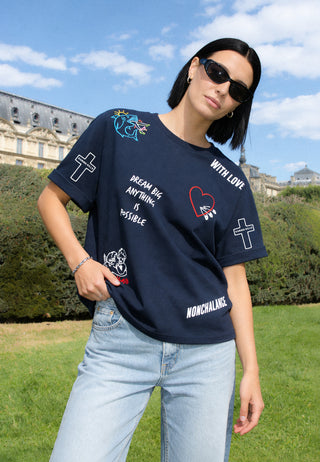 T-shirt Oversize "Tattoo Be Kind"