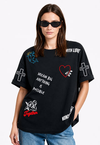 T-shirt Oversize "Tattoo Be Kind"