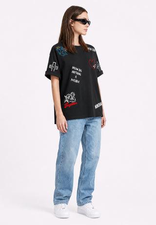 T-shirt Oversize "Tattoo Be Kind"