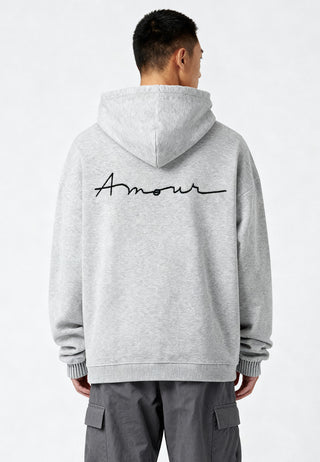 Hoodie Oversize Brodé "Amour"