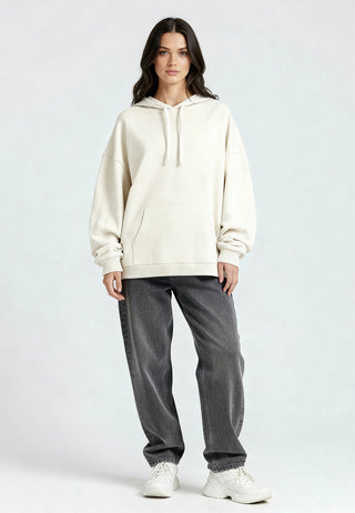 Hoodie Oversize Brodé "Amore"
