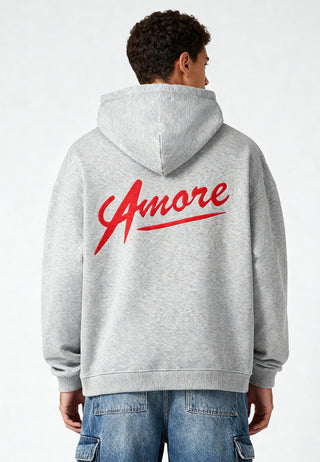 Hoodie Oversize Brodé "Amore"