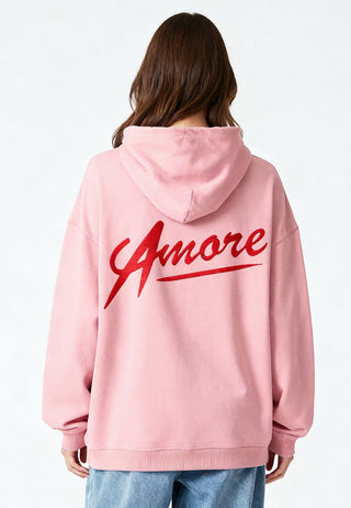 Hoodie Oversize Brodé "Amore"