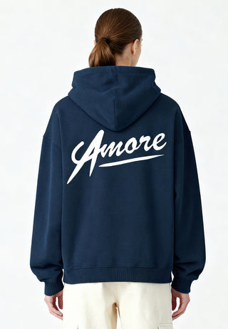 Hoodie Oversize Brodé "Amore"