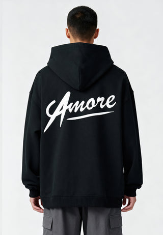 Hoodie Oversize Brodé "Amore"