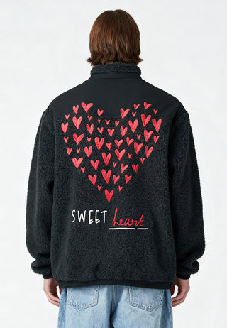 Veste Sherpa Brodée "Sweetheart"