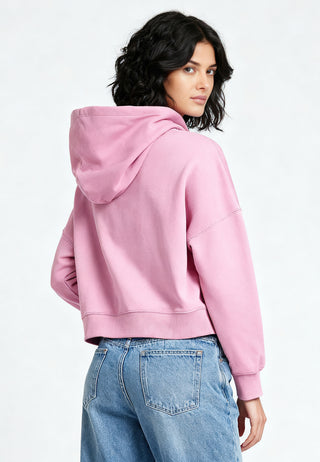 Cropped Hoodie à Zip Essentiel