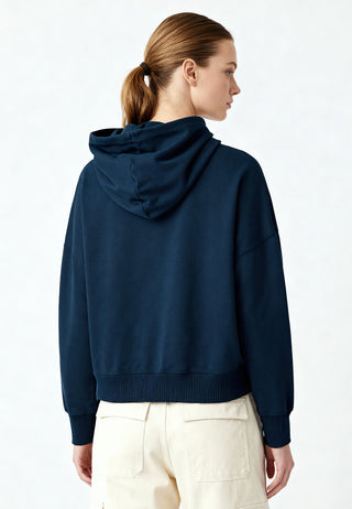 Cropped Hoodie à Zip Essentiel