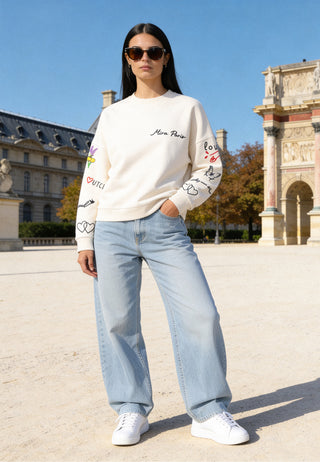Sweatshirt Loose Fit "Tattoo Sweet"