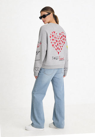 Sweatshirt Loose Fit "Tattoo Sweet"